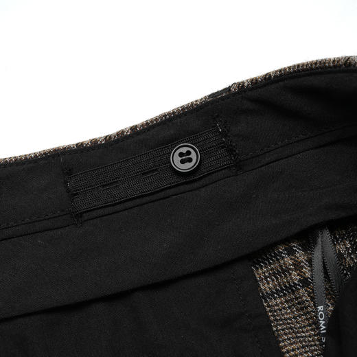 ROMI STUDIO“威尔士亲王裤”腔调穿搭高腰直筒灰格纹西裤 23AWK718 商品图2