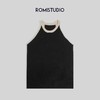 ROMI STUDIO【luxy系列】复古简约 撞色无袖遮副乳吊带背心 M3182 商品缩略图4