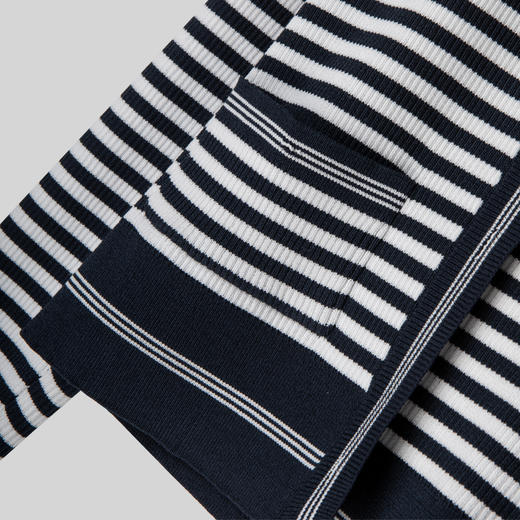 ROMI STUDIO"法式衣橱"清爽透气肌理感细致条纹显瘦针织开衫M3657 商品图1