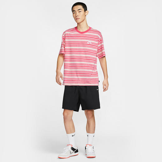 Nike/耐克SB男女滑板T恤夏新款宽松纯棉条纹短袖针织衫FQ3712-838 商品图4