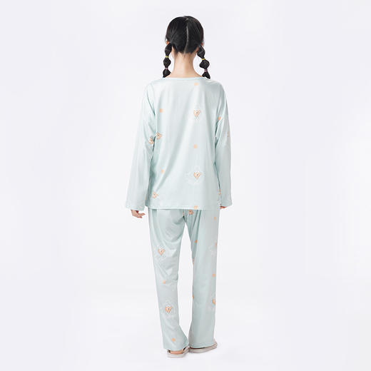 都市丽人睡衣超值精选长袖家居服仿棉牛奶丝薄女士牛奶丝套装LHT2H8 商品图3