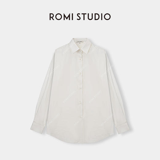 ROMI STUDIO”高支POPLIN”100%60s长绒棉府绸透气长袖衬衣24SST385 商品图1