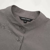 ROMI STUDIO“Cozy Design”100%棉立领简约知性褐灰衬衣 23AWT1311 商品缩略图1