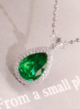 3.6ct 祖母绿吊坠