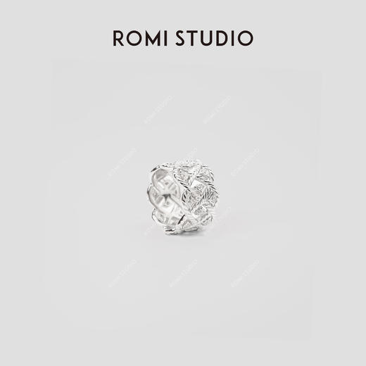 ROMI STUDIO 铜合金戒指 意式美学个性轻奢编织镂空戒指24SSS027 商品图2