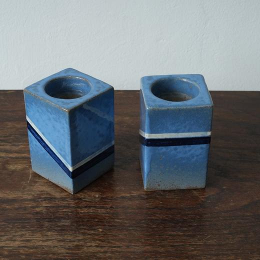 1960s丹麦设计师Hytholm Keram手绘陶瓷烛台 商品图0