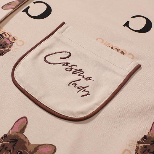 都市丽人睡衣好睡好眠长袖家居服40支CVC双面薄女士棉质套装LHT1L2 商品图9