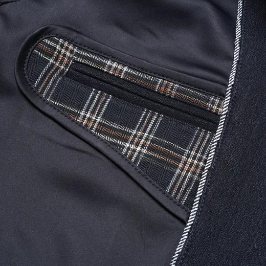 ROMI STUDIO“棕标系列” 复古撞色仿牛仔休闲简约西装外套23AWW378 商品图3