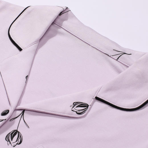 都市丽人睡衣生活家居长袖家居服RC50/50双面薄女士棉质套装LHT1M4 商品图4