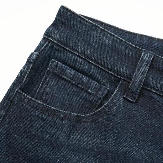 ROMI STUDIO“随性丹宁”高比例棉水洗做旧弹力深蓝牛仔裤23AWN1199 商品图1