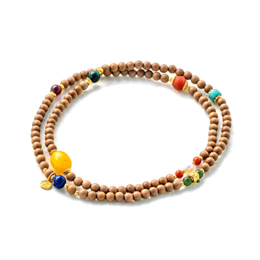 醍醐*原创 时来运转老山檀多宝三圈手串 饰品送礼国庆闪购 商品图6