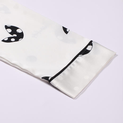 都市丽人睡衣好睡好眠长袖家居服色丁提花薄女士丝质套装LHT1R4 商品图5