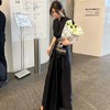 ROMI STUDIO“轻盈利落” 醋酸丝麻绑带围裹式可调节纯色半裙 Q4039 商品缩略图0
