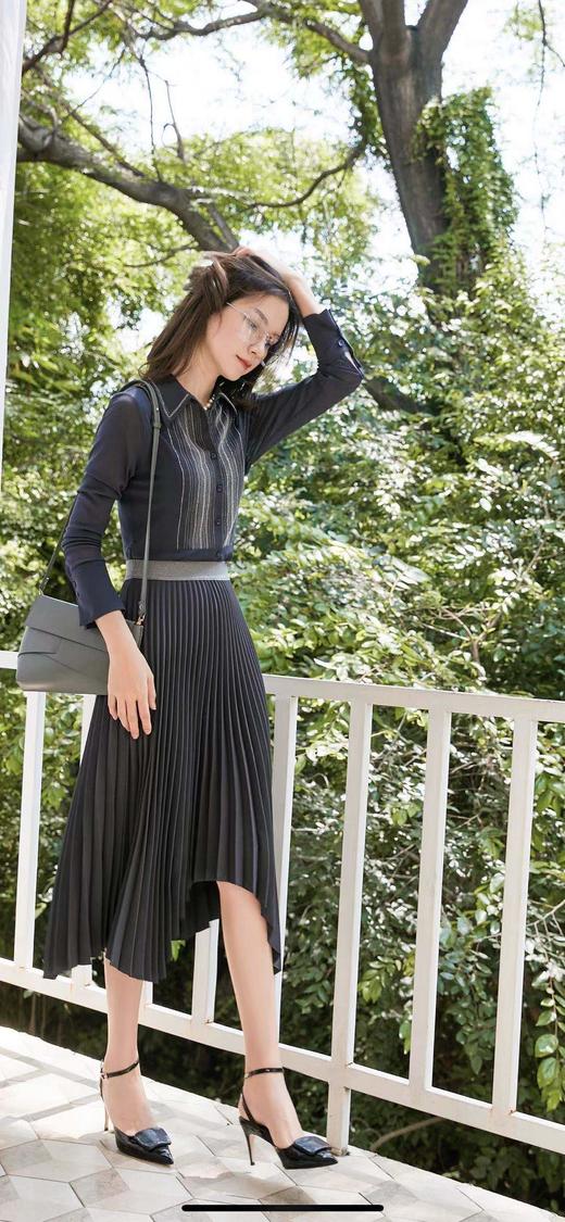 3F4541--铅白色、漆黑色、蓝灰色衬衫 商品图4