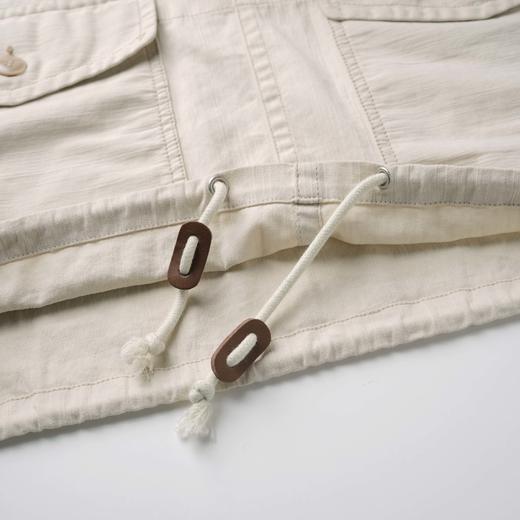 ROMI STUDIO“美式假日”竹节棉肌理纹路洗水抽绳连帽卫衣 431V6023 商品图4