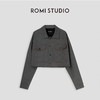 ROMI STUDIO“复古百搭”廓形明线撞色衬衣式短款夹克外套23AWW094 商品缩略图0