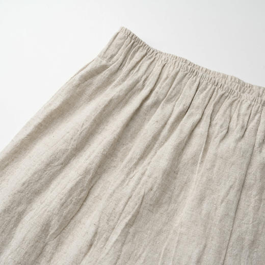 ROMI STUDIO “法式态度” 亚麻棉混纺麻结肌理直筒休闲裤24SSK1023 商品图1