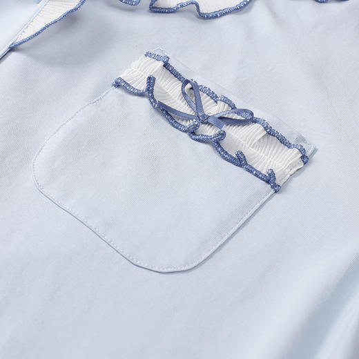 都市丽人睡衣会员精选长袖家居服26支TC65/35单面薄女士棉质套装LHT1W5 商品图2