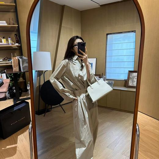 ROMI STUDIO“轻盈利落” 80支高密府绸棉亲肤柔软卡其色衬衣 T3949 商品图1