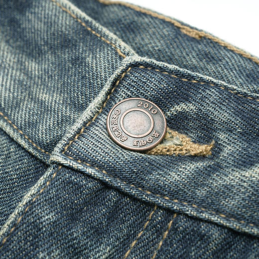 ROMI STUDIO“棕标系列”100%棉腔调穿搭直筒复古绿牛仔裤23AWN287 商品图1