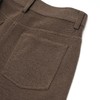 ROMI STUDIO“quiet luxury”精纺羊毛高腰宽松咖棕色西裤 23AWK785 商品缩略图3
