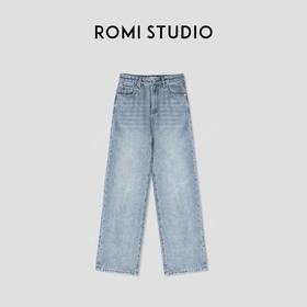 ROMI STUDIO“原味丹宁”100%粗织长绒棉透气牛仔裤 24SSF165
