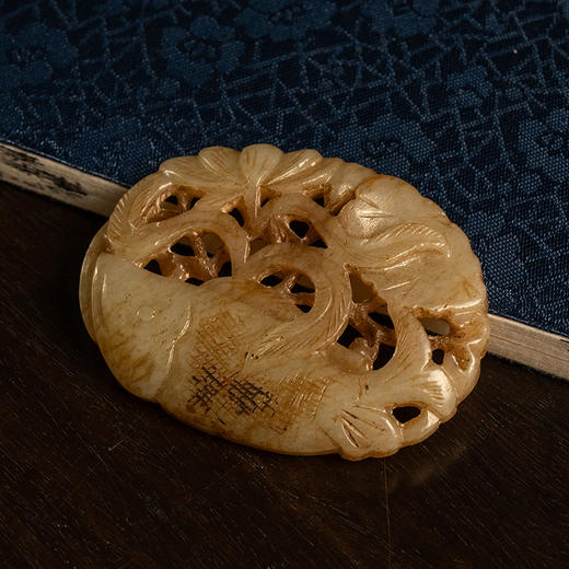 清 玉雕连年有余帽正 商品图2