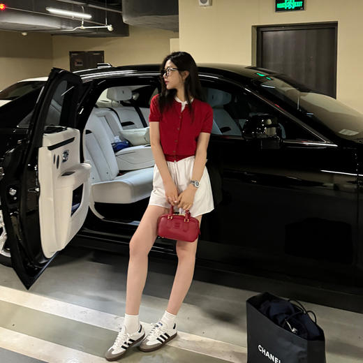 ROMI STUDIO“法式优雅”16s100%精梳棉透气肤感针织开衫421W7019 商品图1