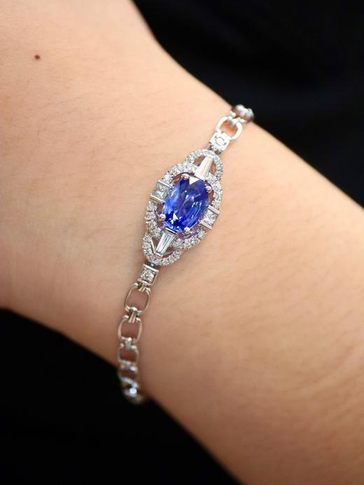 1.88ct 蓝宝石手链 商品图8