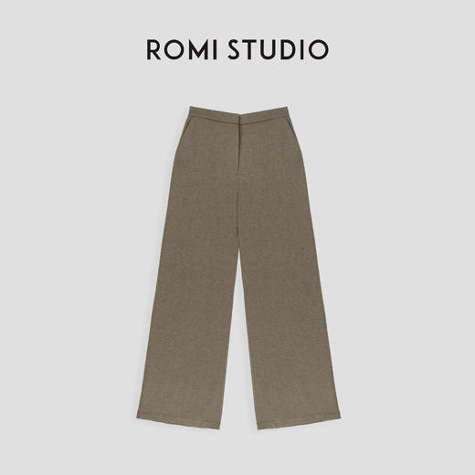 ROMI STUDIO“秋冬美拉德”90%澳洲美丽奴羊毛燕麦咖长裤23AWK358 商品图0