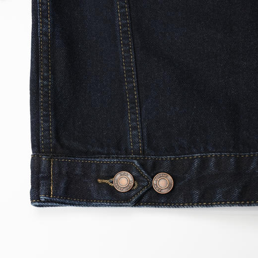 ROMI STUDIO“美式复古”100%棉水洗做旧渐变夹克牛仔外套 23AWN405 商品图2