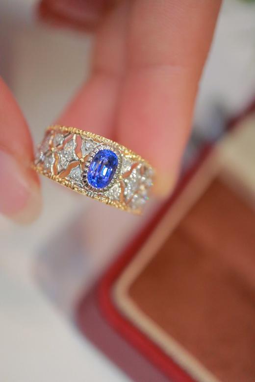 0.72ct 蓝宝石戒指 商品图1