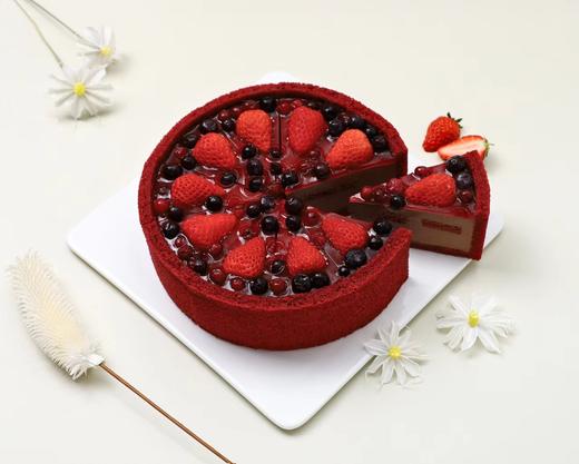 【冰凉夏季】莓仑红丝绒慕斯蛋糕 商品图0