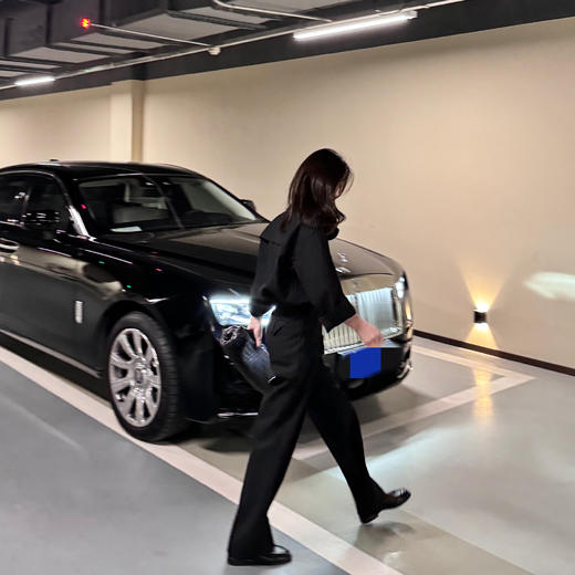 ROMI STUDIO500g精纺羊毛高腰直筒挺括腔调穿搭休闲长裤23AWK1149 商品图3