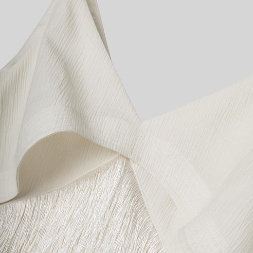 ROMI STUDIO“棕标系列”自然肌理垂感流苏吊带露背连衣裙 D3221 商品图6