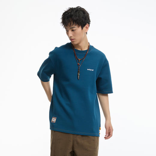 鬼洗24AW石器时代手印壁画印花宽松空气层短袖T恤 A840009 商品图2