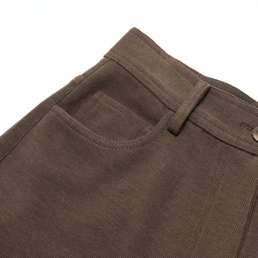 ROMI STUDIO“quiet luxury”精纺羊毛高腰宽松咖棕色西裤 23AWK785 商品图2
