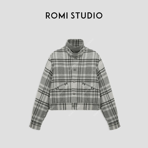 ROMI STUDIO“格雷系列”腔调穿搭羊毛混纺双面呢大衣外套23AWW952 商品图0