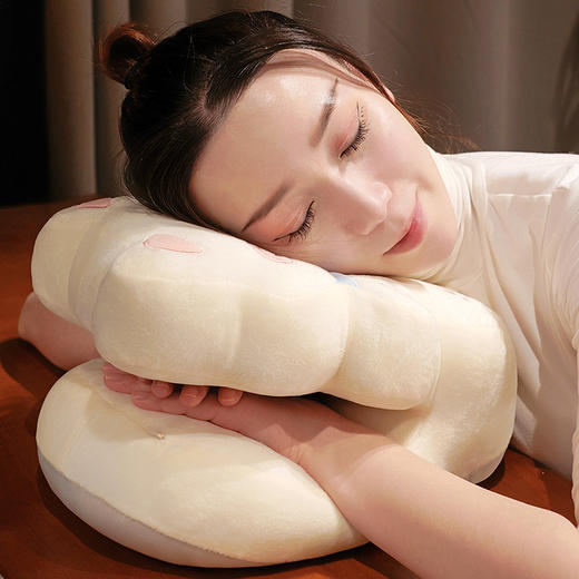 【抱抱猫系列v型午睡枕】午睡枕办公室午睡神器小学生教室午休趴在桌上睡觉抱枕儿童趴睡枕，坡面加高设计，抬高头部颈不酸痛。ry 商品图2