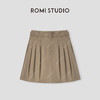 ROMI STUDIO“法式优雅”100%棉腰带肤感透气A字半裙 24SSQ677 商品缩略图0