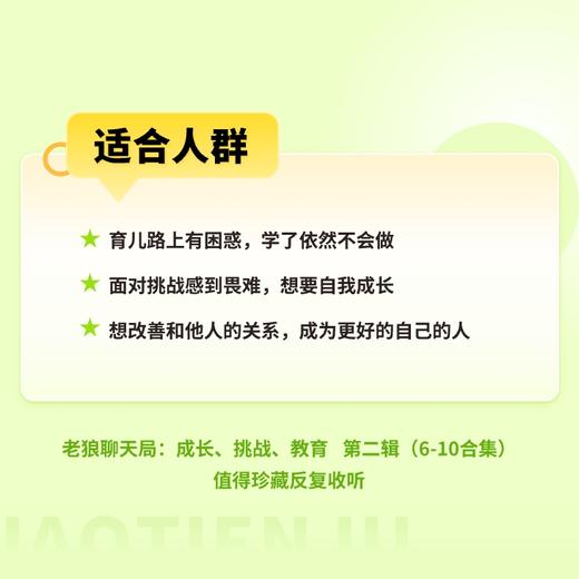 老狼聊天局（第二辑）成长、挑战、教育 商品图1