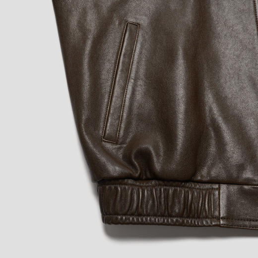 ROMI STUDIO'秋冬美拉德”100%意大利绵羊皮短款夹克皮衣23AWW397 商品图2