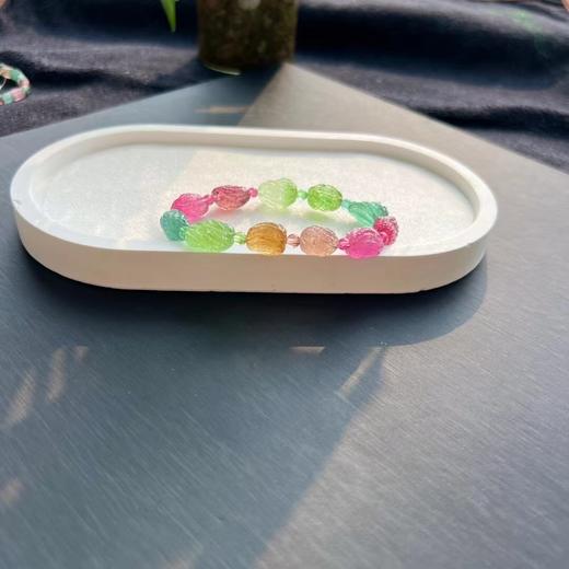 21.84g 8.5mm 雕刻碧玺手链 商品图5