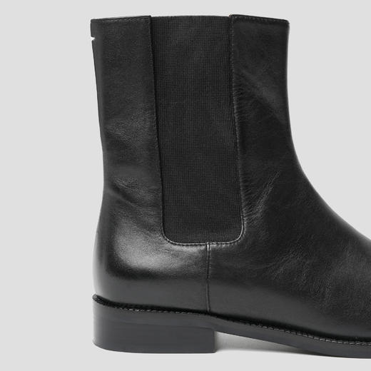 ROMI STUDIO“复古英伦”小众设计感平底粗跟圆头马蹄分趾短靴S3430 商品图3