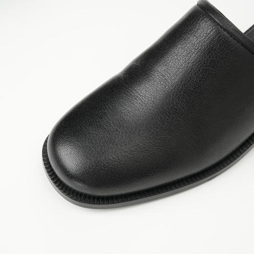 ROMI STUDIO“法式优雅“头层胎小水牛皮圆头一脚蹬穆勒鞋24SSS015 商品图2