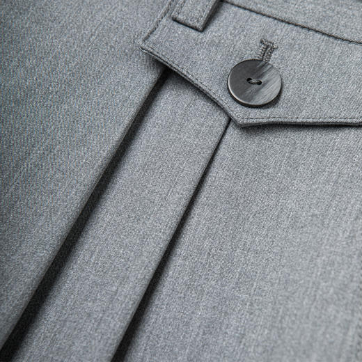 ROMI STUDIO“轻盈利落”百搭高腰垂坠感亲肤柔软直筒阔腿西裤k3032 商品图4