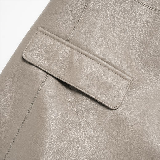 ROMI STUDIO“quiet luxury”两面穿茧型翻领皮毛一体外套 23AWW624 商品图3