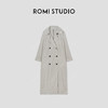 ROMI STUDIO“如此简约”轻量化纸皱感牛角扣宽松风衣外套 24AWW001 商品缩略图4