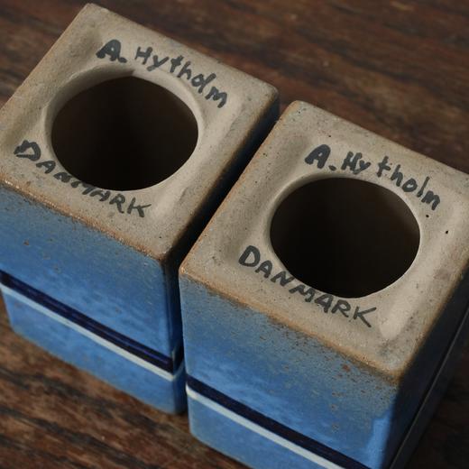 1960s丹麦设计师Hytholm Keram手绘陶瓷烛台 商品图5