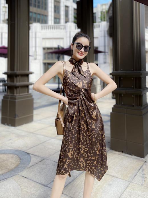 3S4381--赭石色连衣裙1580 商品图2